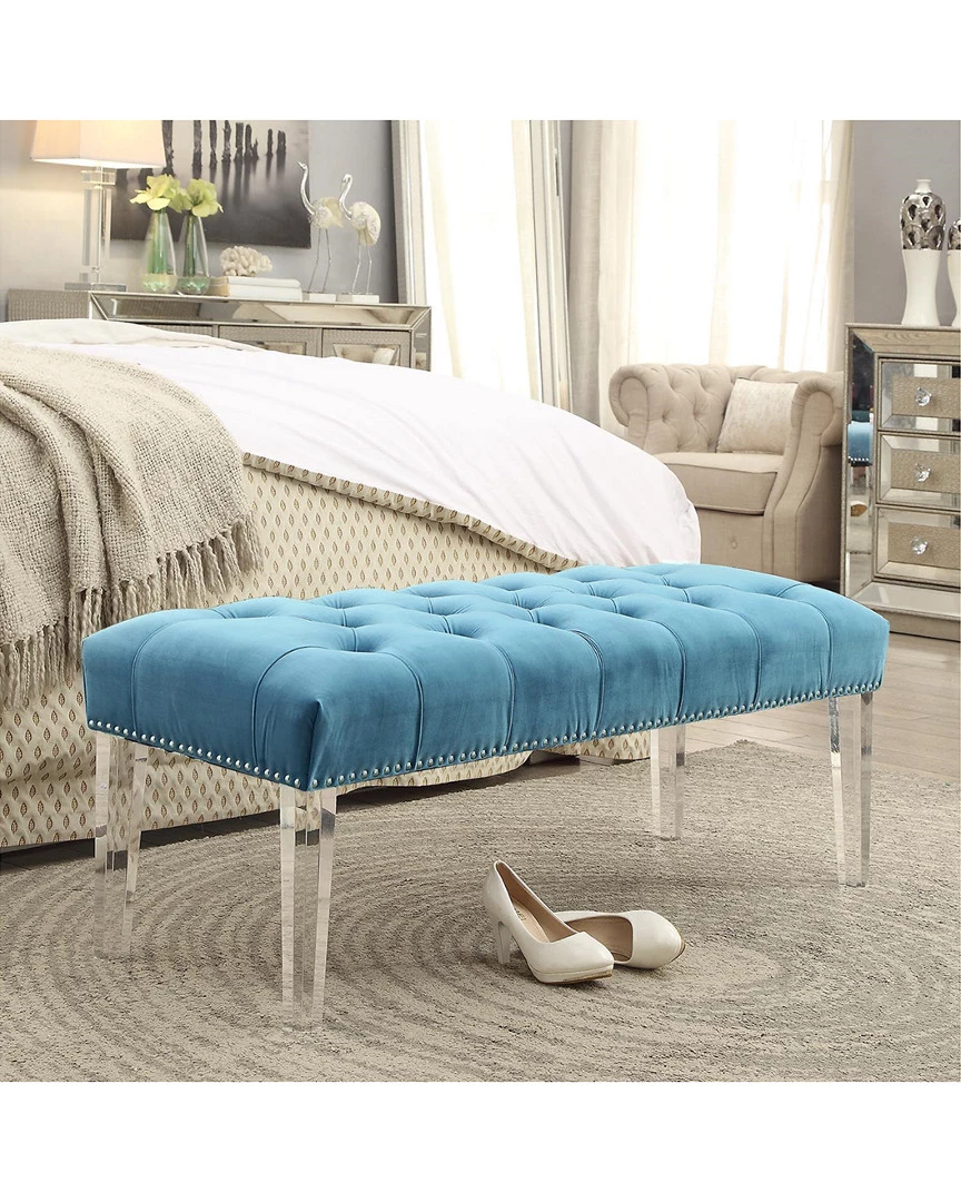 Inspired Home Marinell Ottoman Bench Accent Chairs - Image 2