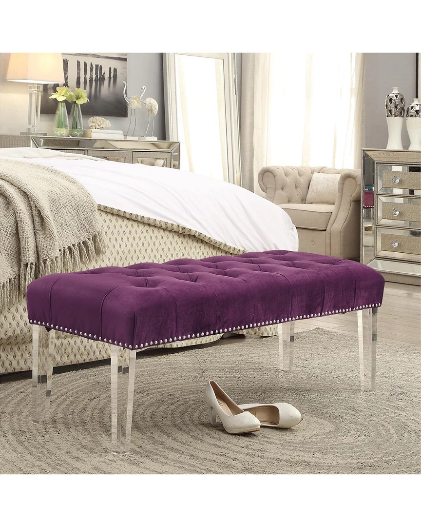 Inspired Home Marinell Ottoman Bench Accent Chairs - Image 2