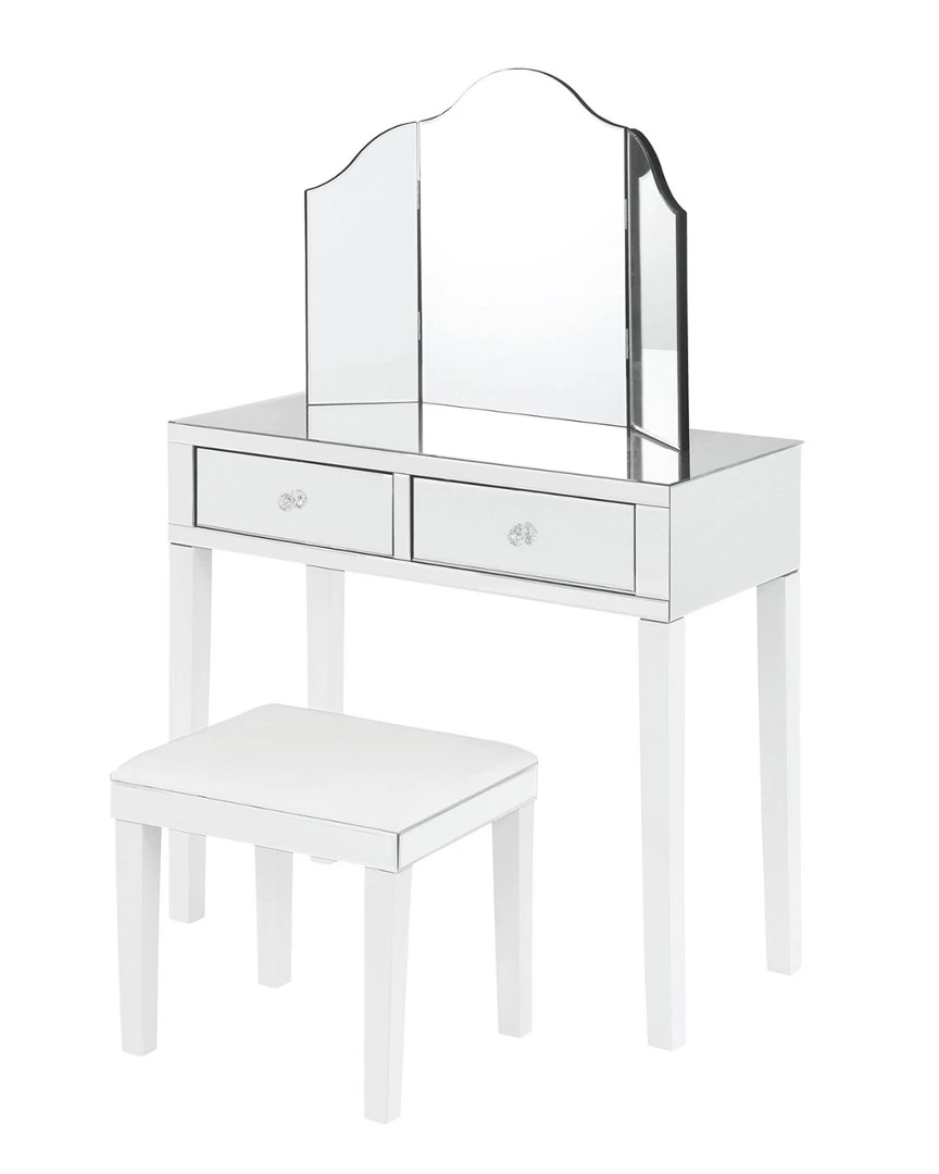 Inspired Home Milano 3pc Vanity Set Nightstands