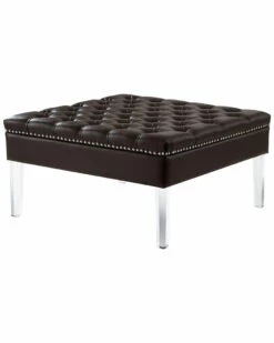 Inspired Home Filomena Oversized Ottoman Coffee Table Coffee Tables
