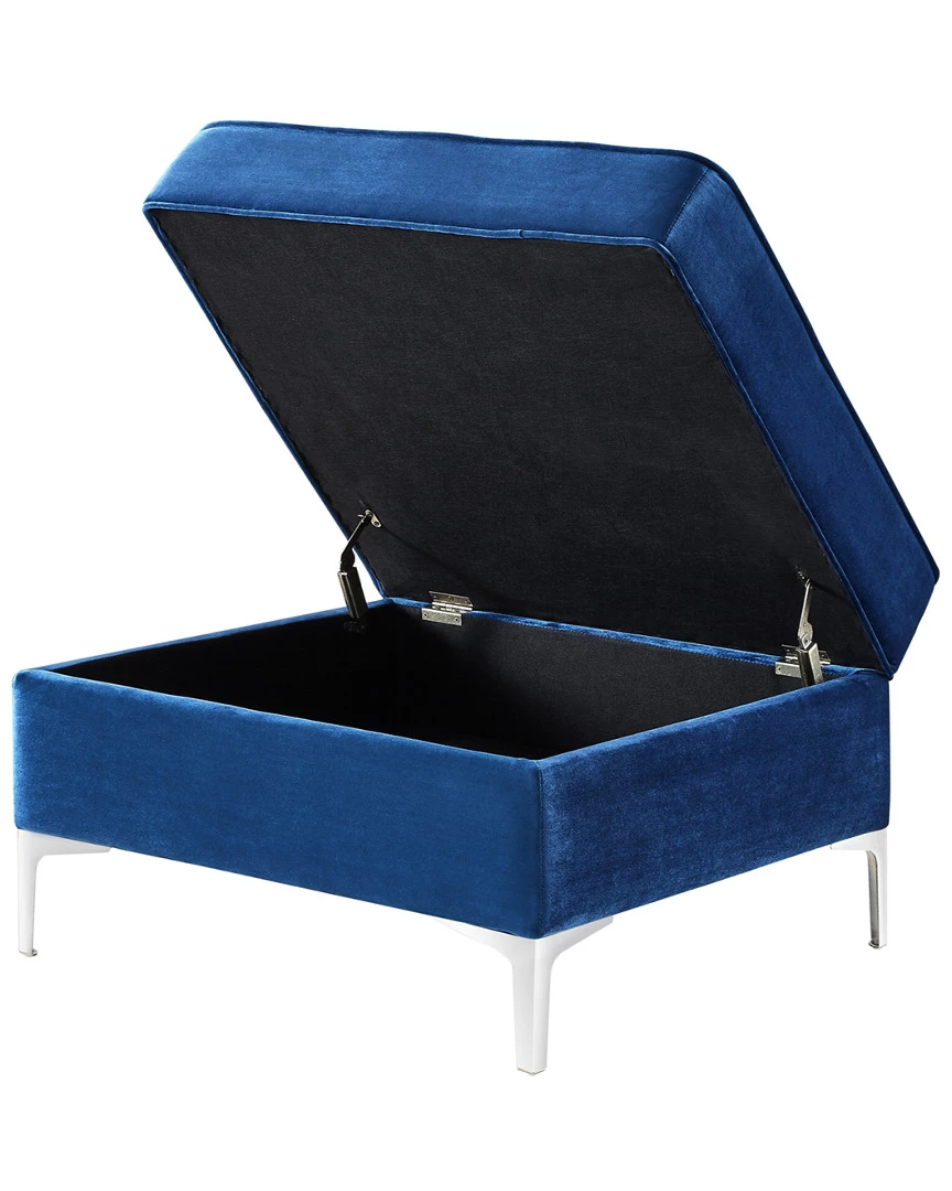 Inspired Home Alison Storage Ottoman Ottomans & Poufs - Image 3