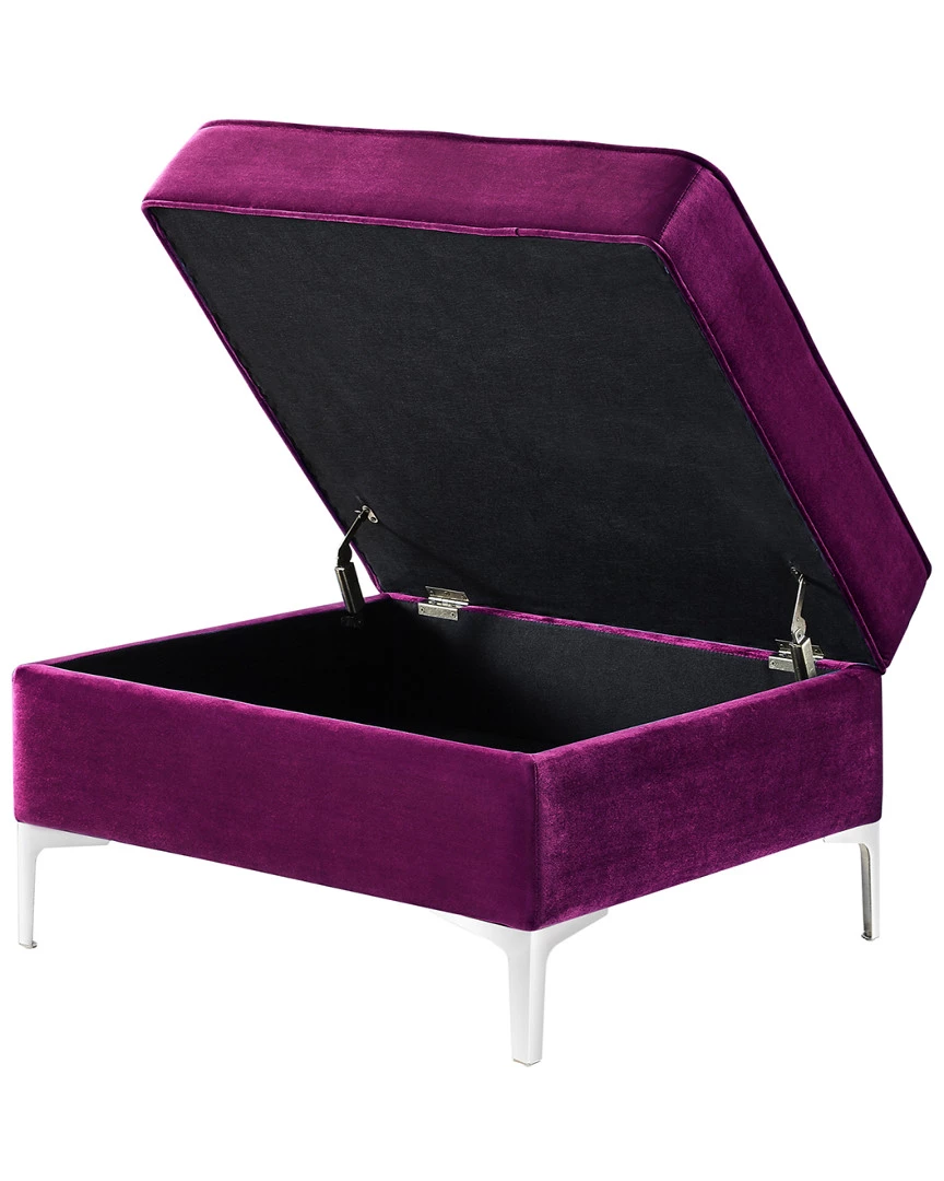 Inspired Home Alison Storage Ottoman Ottomans & Poufs - Image 3