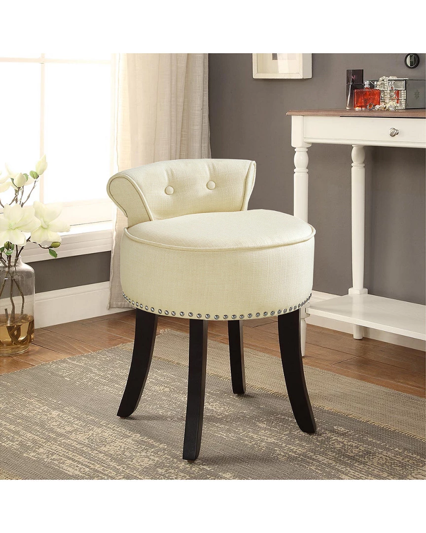 Inspired Home Odion Vanity Stool Accent Chairs - Image 2