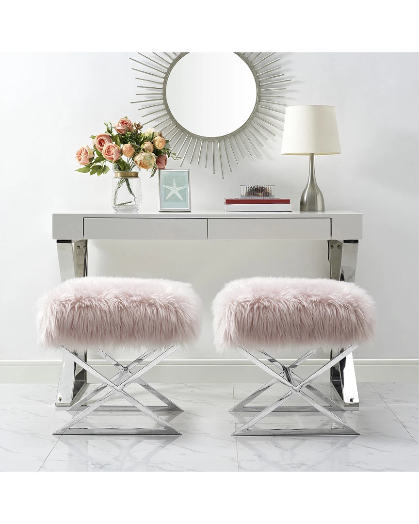 Inspired Home Liam Ottoman Ottomans & Poufs - Image 2