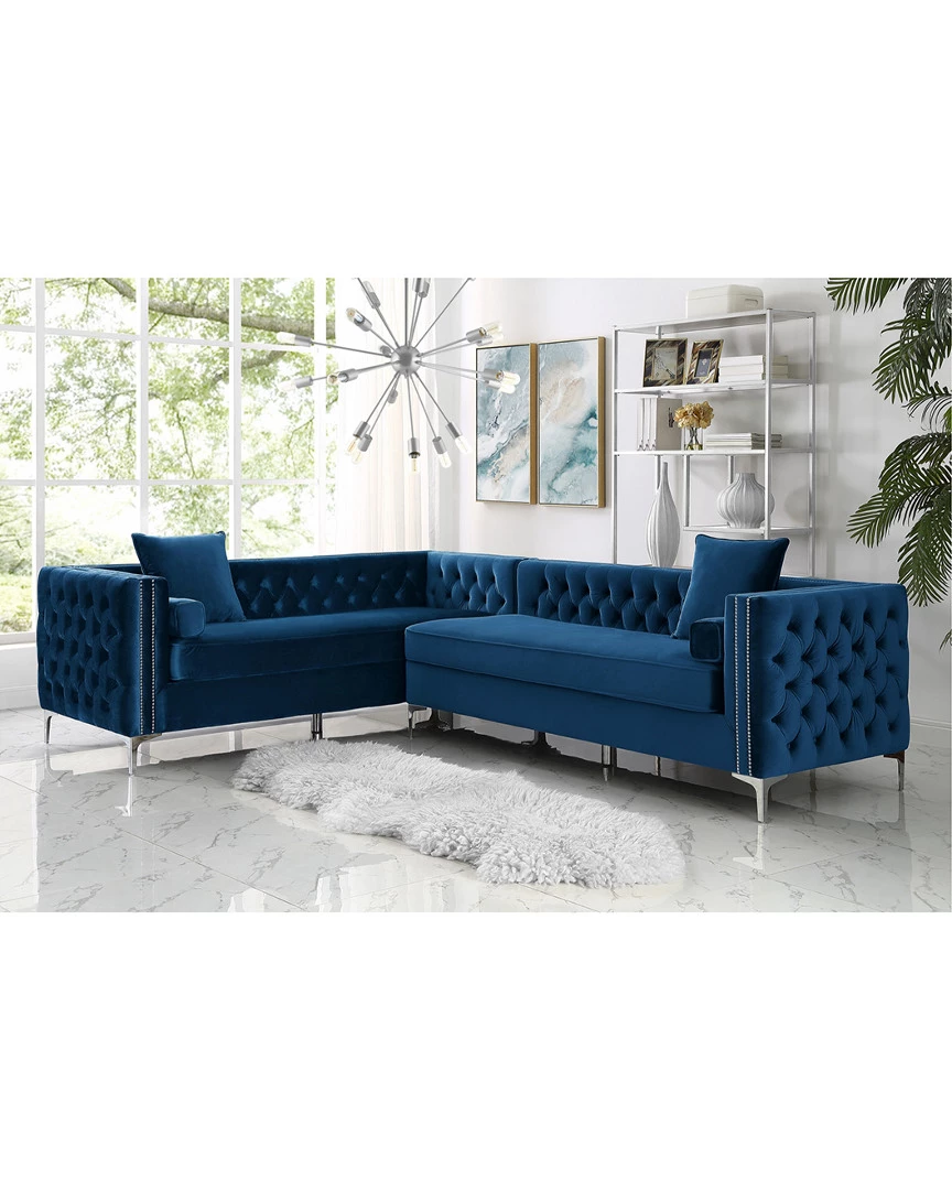 Inspired Home Alison Left Facing Corner Sectional Sofa Sofas & Sectionals - Image 2