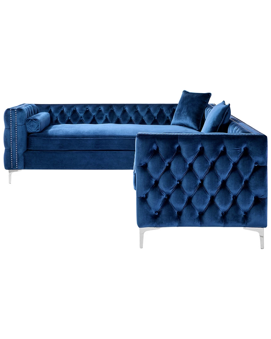 Inspired Home Alison Left Facing Corner Sectional Sofa Sofas & Sectionals - Image 3