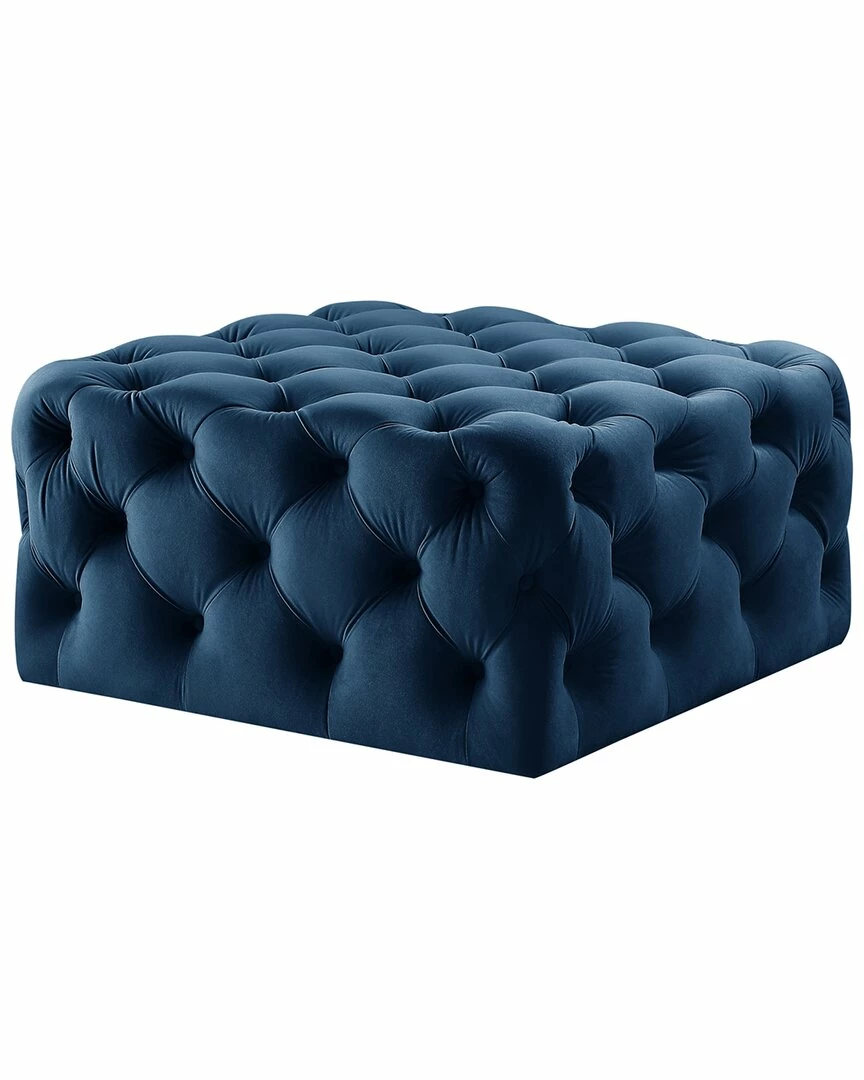 Inspired Home Mauricio Cocktail Ottoman Ottomans & Poufs Cream Linen - Image 5