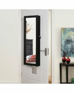 Inspired Home Vanessa Over The Door Hanging Organizer Mirror Mirrors & Wall Art