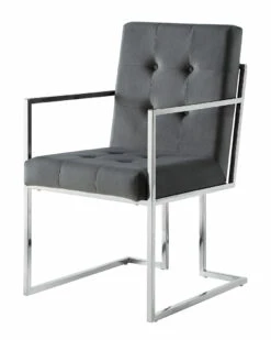 Inspired Home Set Of 2 Cecille Velvet Dining Chairs Dining Chairs & Stools