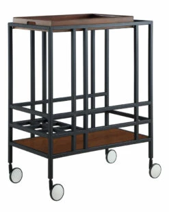 Inspired Home Kelsey Bar Cart Bar Carts & Accessories