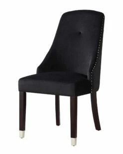 Inspired Home Set Of 2 Kian Velvet Dining Chairs Dining Chairs & Stools