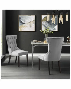 Inspired Home Set Of 2 Morgan Velvet Dining Chairs Dining Chairs & Stools