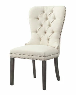 Inspired Home Set Of 2 Rory Linen Dining Chairs Dining Chairs & Stools