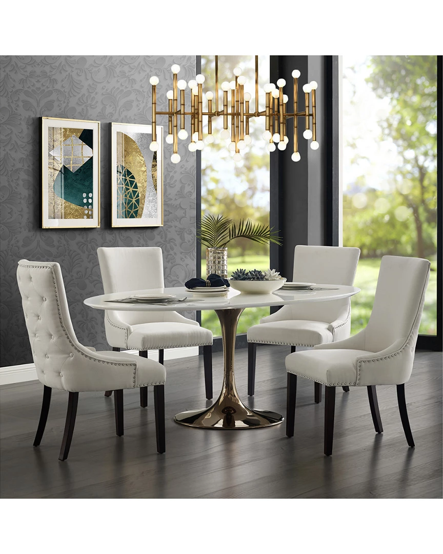 Inspired Home Set Of 2 Ruben Linen Dining Chairs Dining Chairs & Stools - Image 2