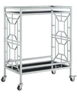 Inspired Home Wen Bar Cart Bar Carts & Accessories