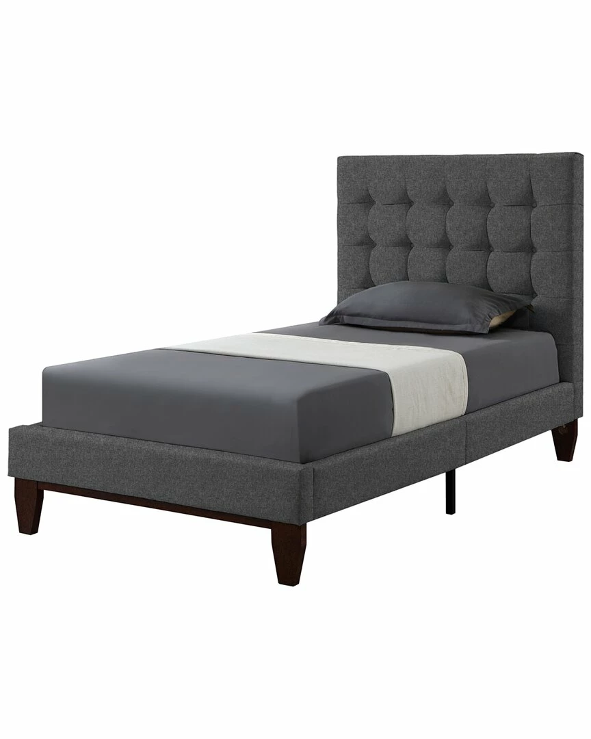 Inspired Home Fabrizio Linen Platform Bed Beds & Headboards