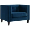 Inspired Home Pax Velvet Club Chair Accent Chairs