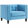 Inspired Home Pax Velvet Club Chair Accent Chairs