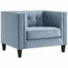 Inspired Home Pax Velvet Club Chair Accent Chairs
