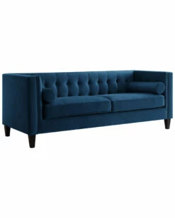 Inspired Home Pax Velvet Sofa Sofas & Sectionals