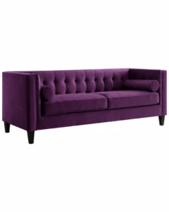 Inspired Home Pax Velvet Sofa Sofas & Sectionals