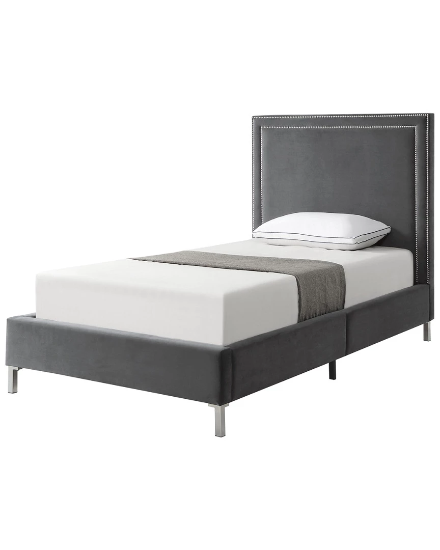 Inspired Home Valentina Velvet Platform Bed Beds & Headboards