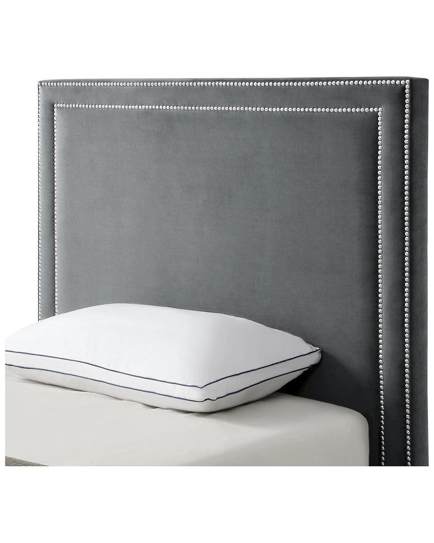 Inspired Home Valentina Velvet Platform Bed Beds & Headboards - Image 4