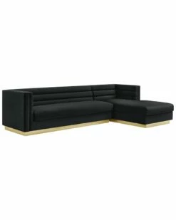 Inspired Home Aja Right Facing Chaise Sectional Sofa Sofas & Sectionals