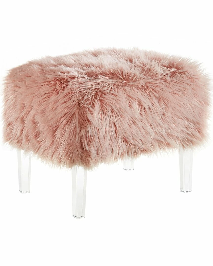 Inspired Home Tessa Luxe Ottoman Ottomans & Poufs