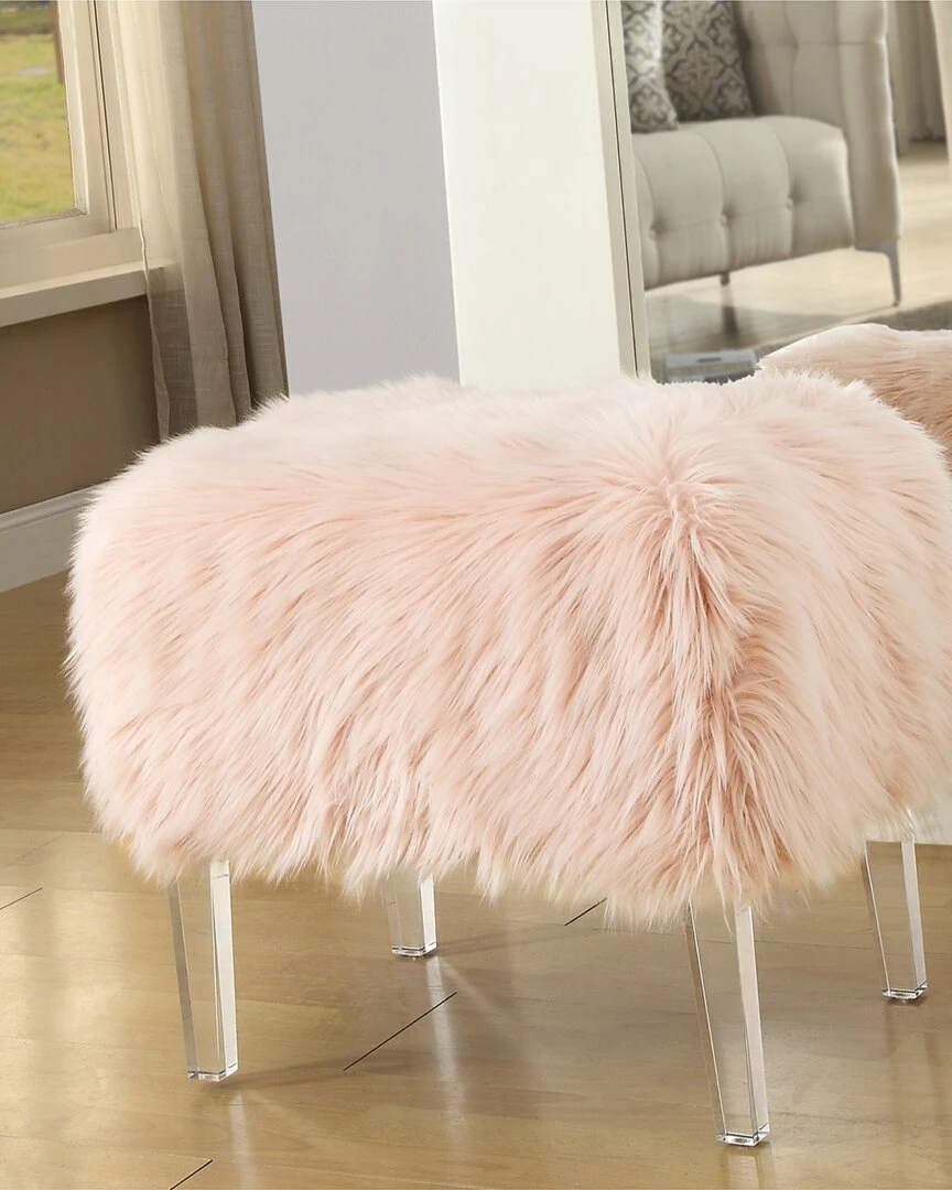 Inspired Home Tessa Luxe Ottoman Ottomans & Poufs - Image 2