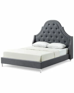 Inspired Home Laroche Queen Platform Bed Beds & Headboards