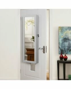 Inspired Home Vanessa Over The Door Hanging Organizer Mirror Mirrors & Wall Art