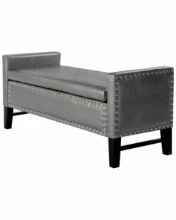 Inspired Home Scarlett Storage Bench Ottomans & Poufs