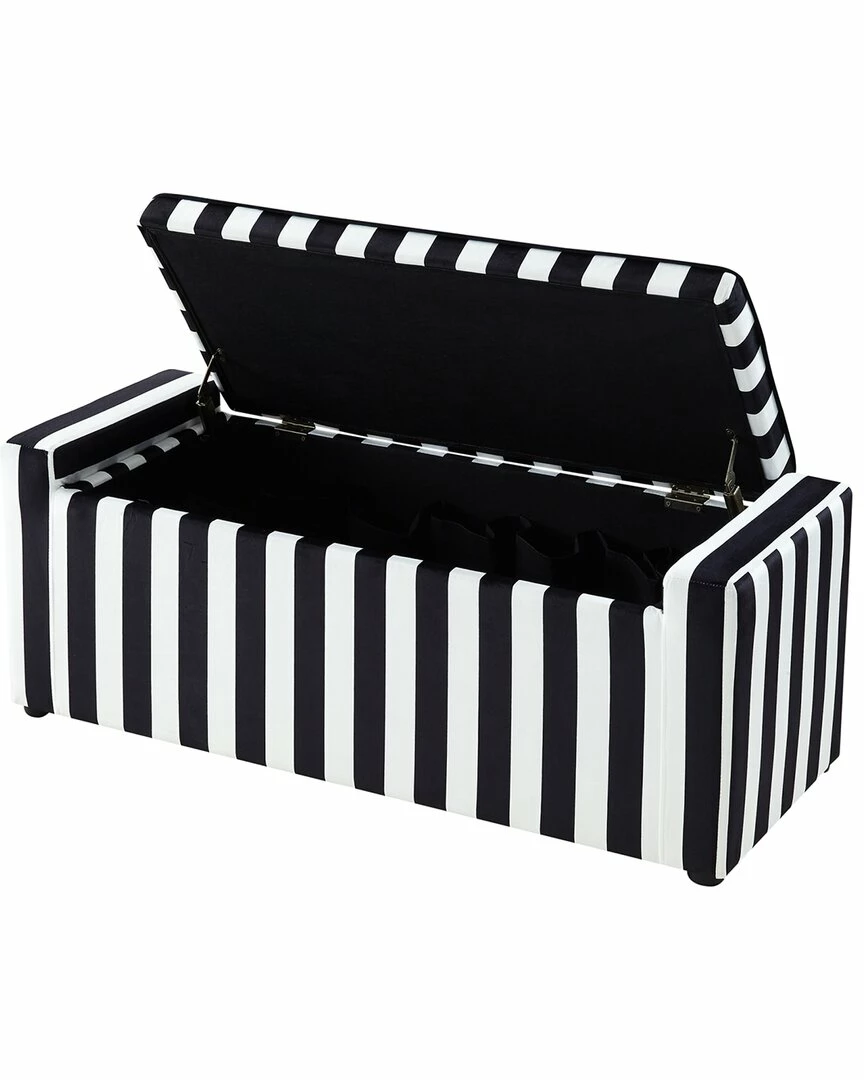 Inspired Home Carson Shoe Storage Bench Ottomans & Poufs - Image 3
