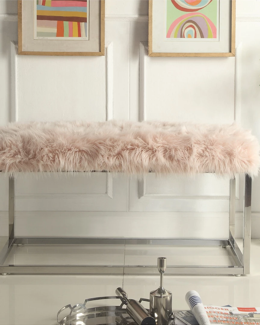 Inspired Home Camilla Ottoman Bench Accent Chairs - Image 2