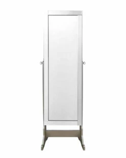 Inspired Home Margaret Armoire Makeup Storage Organizer Mirrors & Wall Art