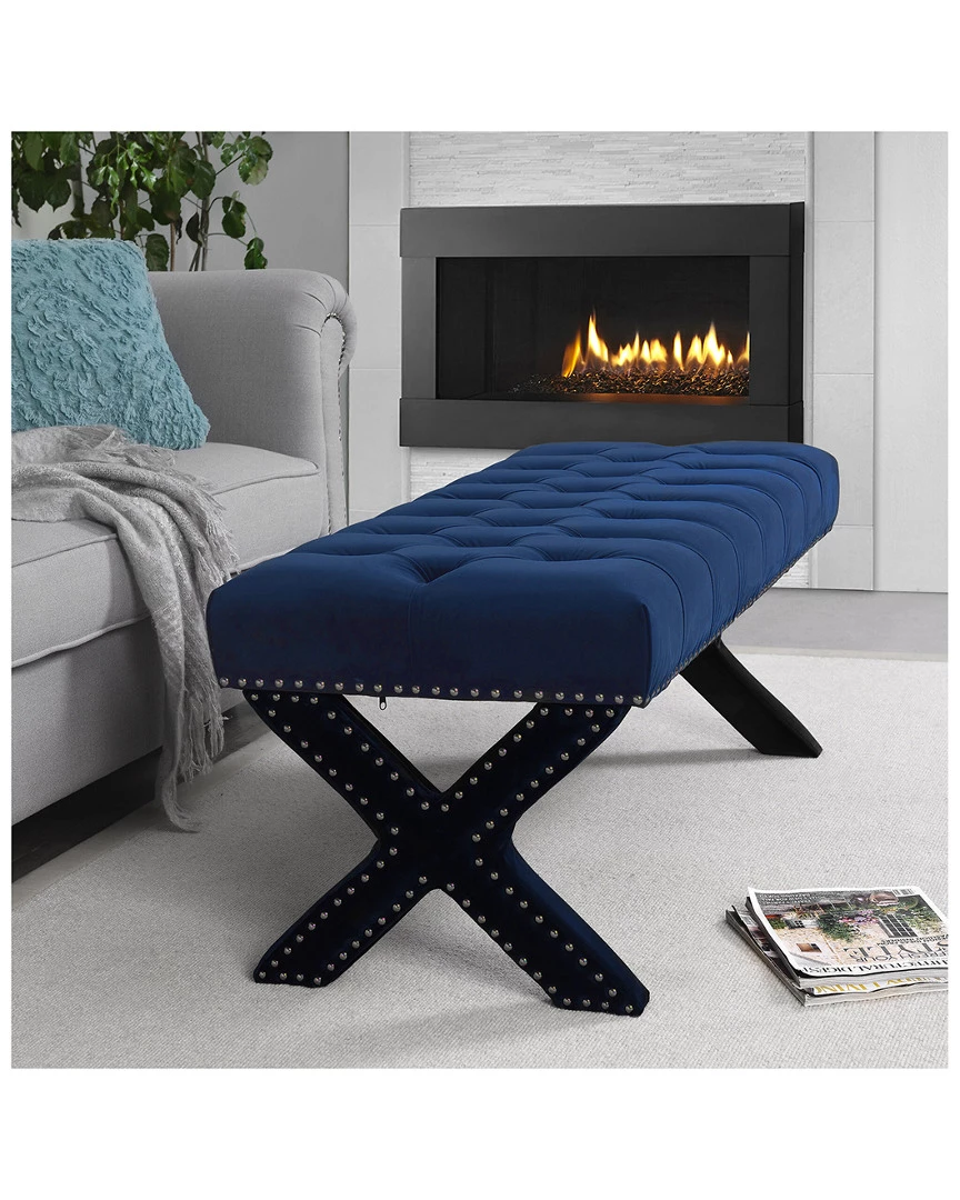 Inspired Home Jacqueline Bench Accent Chairs - Image 2