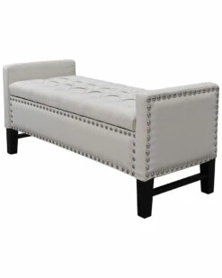 Inspired Home Scarlett Storage Bench Ottomans & Poufs