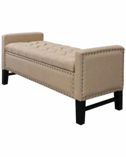 Inspired Home Scarlett Storage Bench Ottomans & Poufs