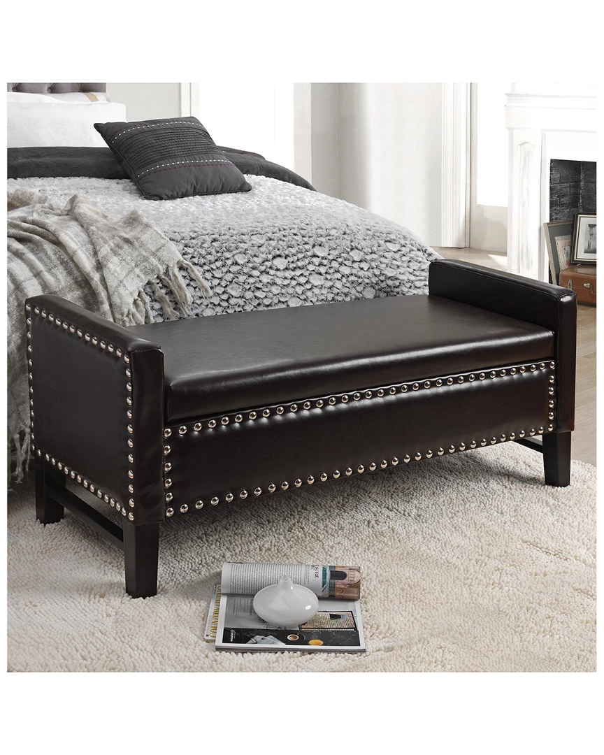 Inspired Home Scarlett Storage Bench Bookcases & Shelving - Image 2