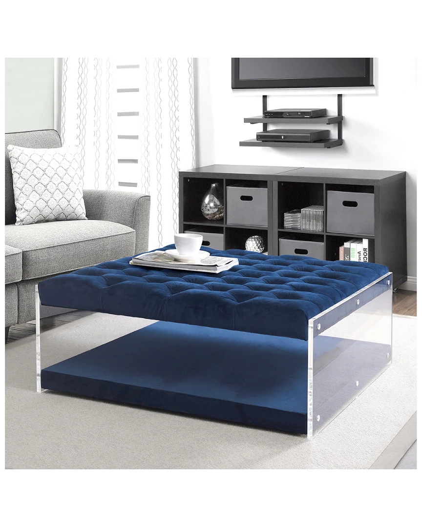 Inspired Home Morelli Oversized Ottoman Ottomans & Poufs - Image 2