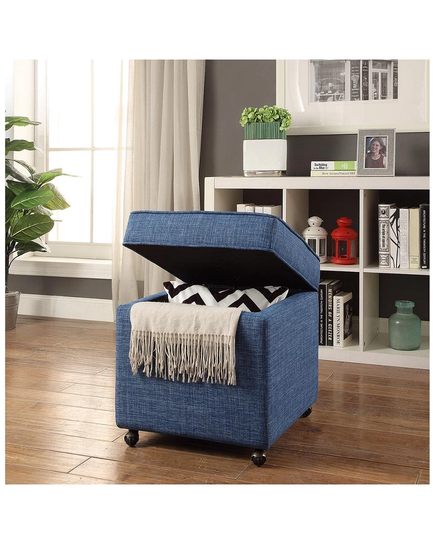 Inspired Home Martina Storage Ottoman Ottomans & Poufs - Image 2