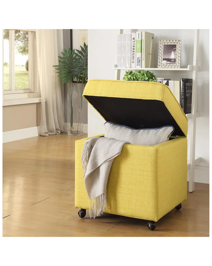 Inspired Home Martina Storage Ottoman Ottomans & Poufs - Image 2