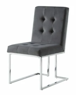 Inspired Home Set Of 2 Cecille Velvet Dining Chairs Dining Chairs & Stools