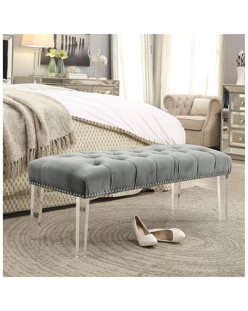 Inspired Home Marinell Ottoman Bench Accent Chairs - Image 2