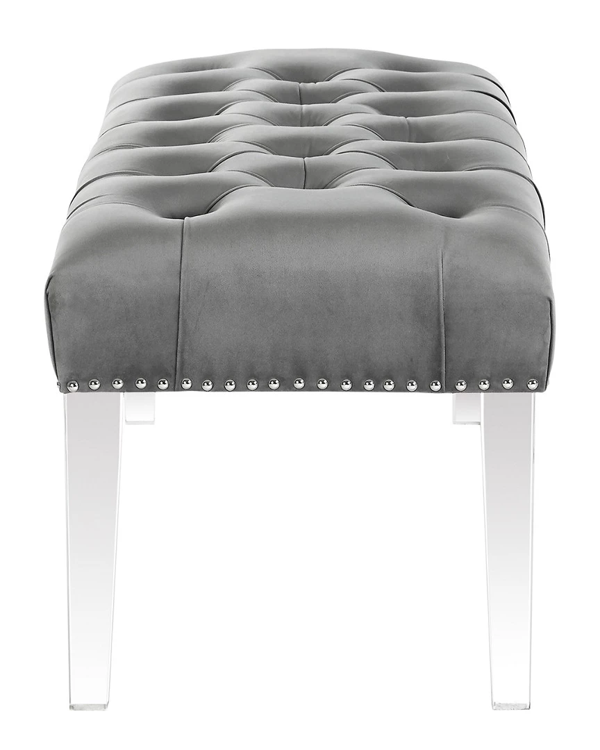 Inspired Home Marinell Ottoman Bench Accent Chairs - Image 4