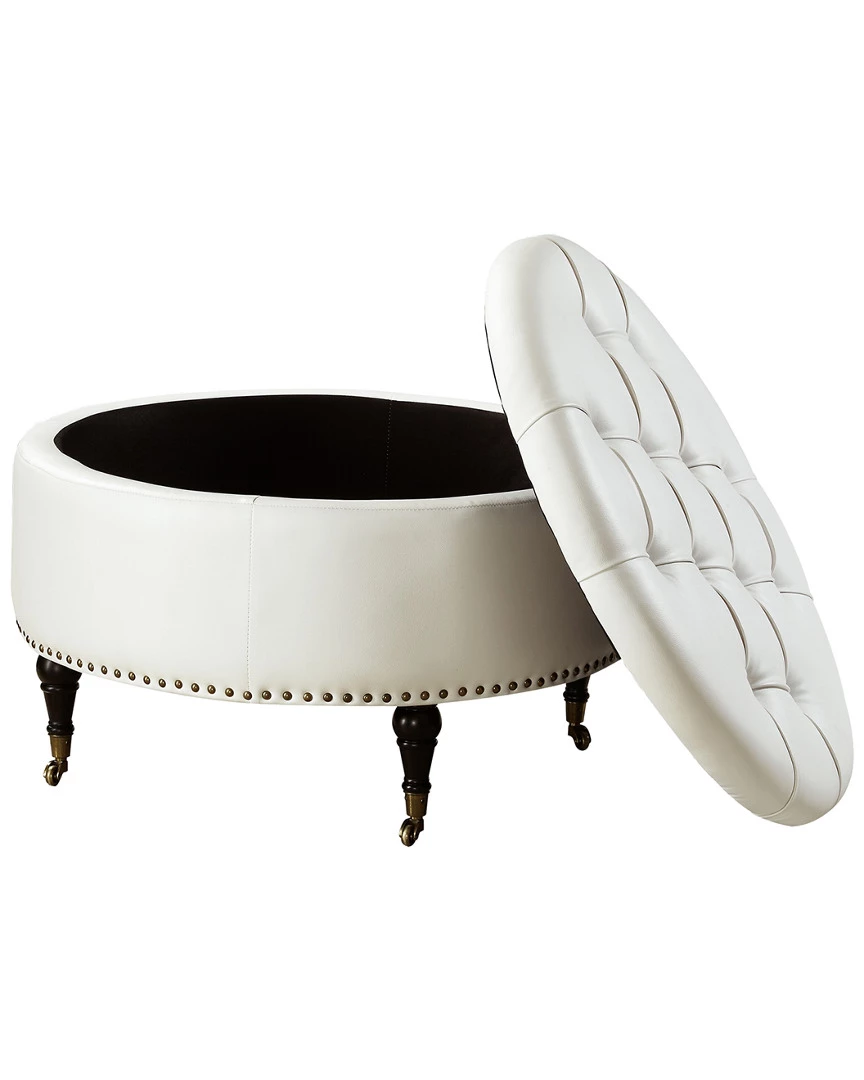 Inspired Home Amalia Storage Ottoman Ottomans & Poufs - Image 2