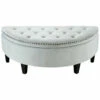 Inspired Home Leandra Storage Ottoman Ottomans & Poufs