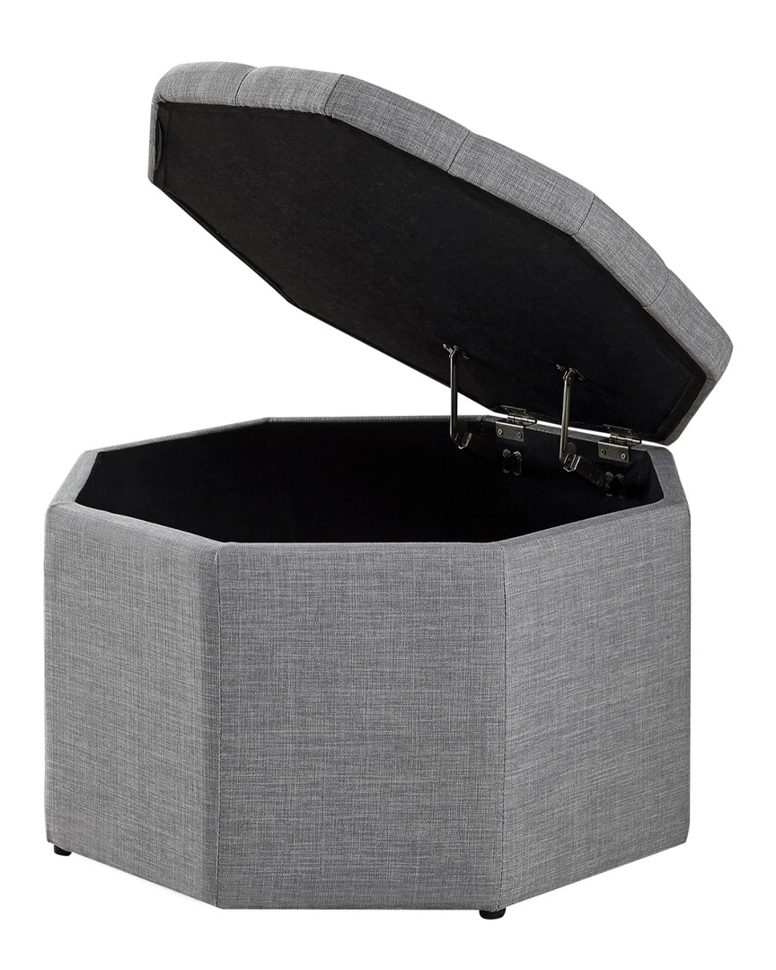 Inspired Home Romeo Storage Ottoman Ottomans & Poufs - Image 2