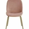 Inspired Home Kyson Dining Chair (Set Of 2) Armless Blush Velvet Dining Chairs & Stools